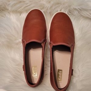 Keds Double Decker leather slip-on sneakers